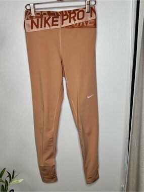 Nike Pro Dri-fit High Rise Leggings Small Light Pink